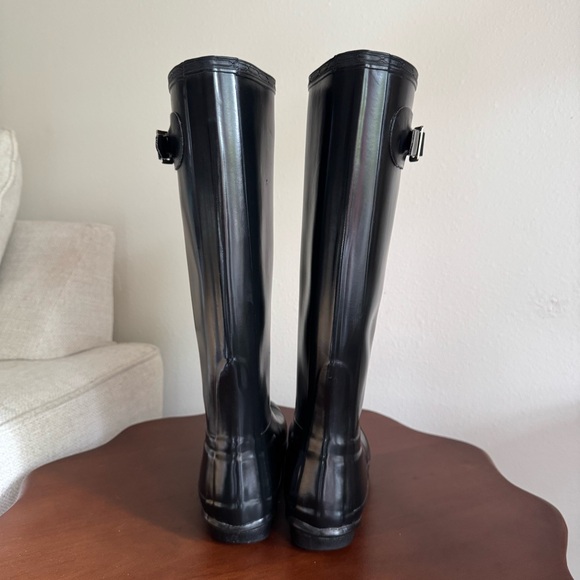 Hunter Original Tall Gloss Black Rain Boots - Picture 5 of 6